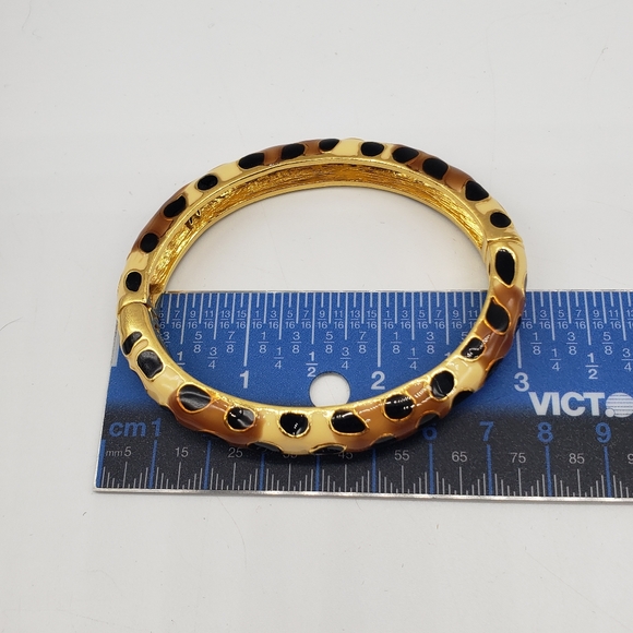 KJL Leopard print enamel bracelet 2006 - Picture 2 of 13